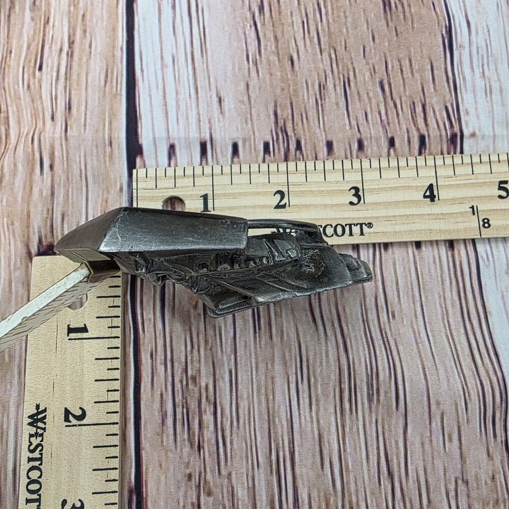 Vintage 1978 Indiana Metal Craft Truck Belt Buckle Semi Tractor Pewter USA - Picture 9 of 10